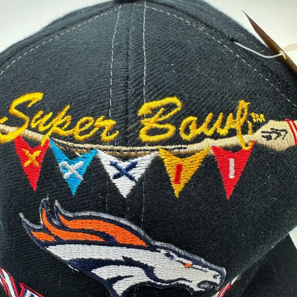 🆕 Denver Broncos Super Bowl XXXII Official Locker Room Snap Back DS Vintage 1998 - Picture 2 of 10